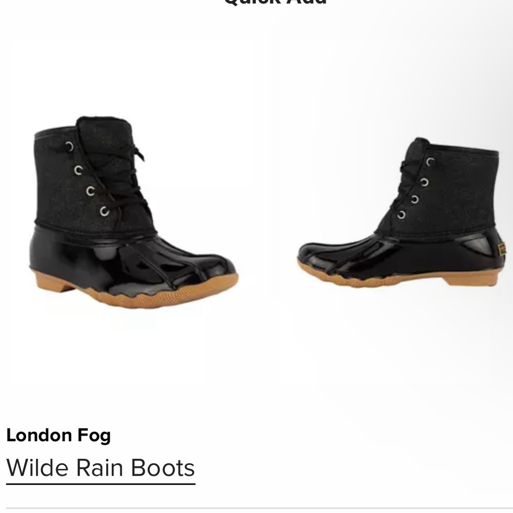 London Fog rain boots